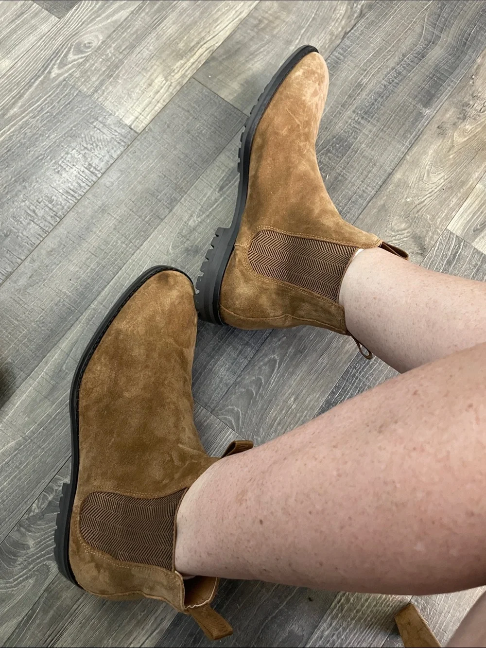 Steve Madden Men's Tan Suede Chukka Chelsea Boot